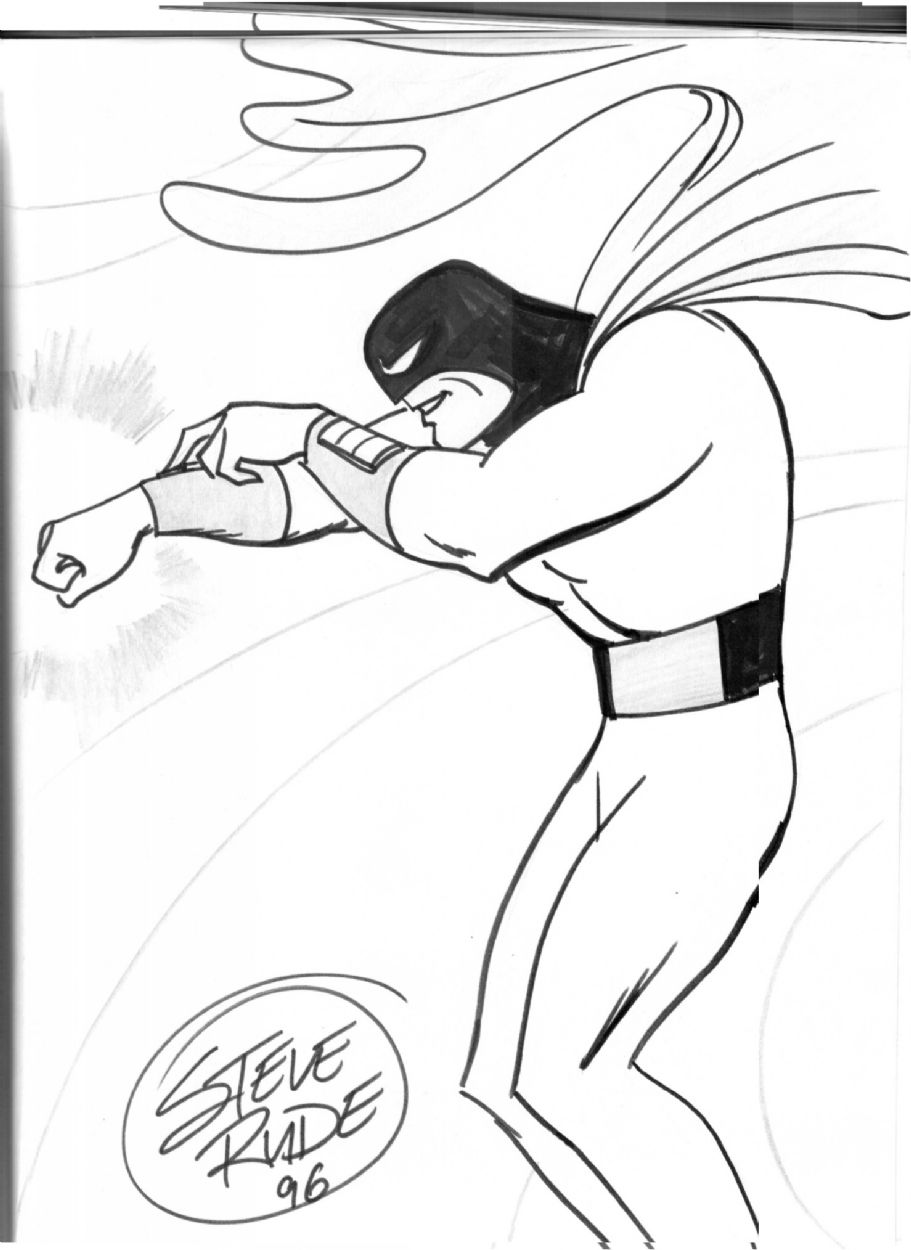 Space Ghost Steve Rude In Mark Geiers Sketchespages Animation Comic Art Gallery Room 6898